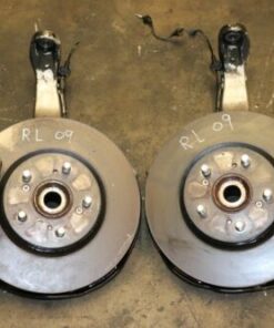 2009-2012 Acura RL Front Calipers Brakes Disc Hub Knuckles Rotors Assembly