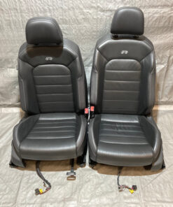 2015-2017 Volkswagen MK7 Golf R Black Leather Front Seats