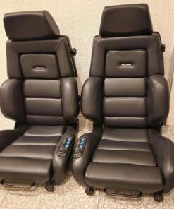 Original RECARO C81 Classic Seats in BLACK leather For Sale