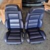 Original RECARO Classic Seats C81 in ORIGINAL dark blue leather For Sale